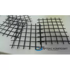 Сетка базальтовая кладочная, ячейка 25×25 мм, 50 м × 25 см, прочность 50 кН (по Утку)